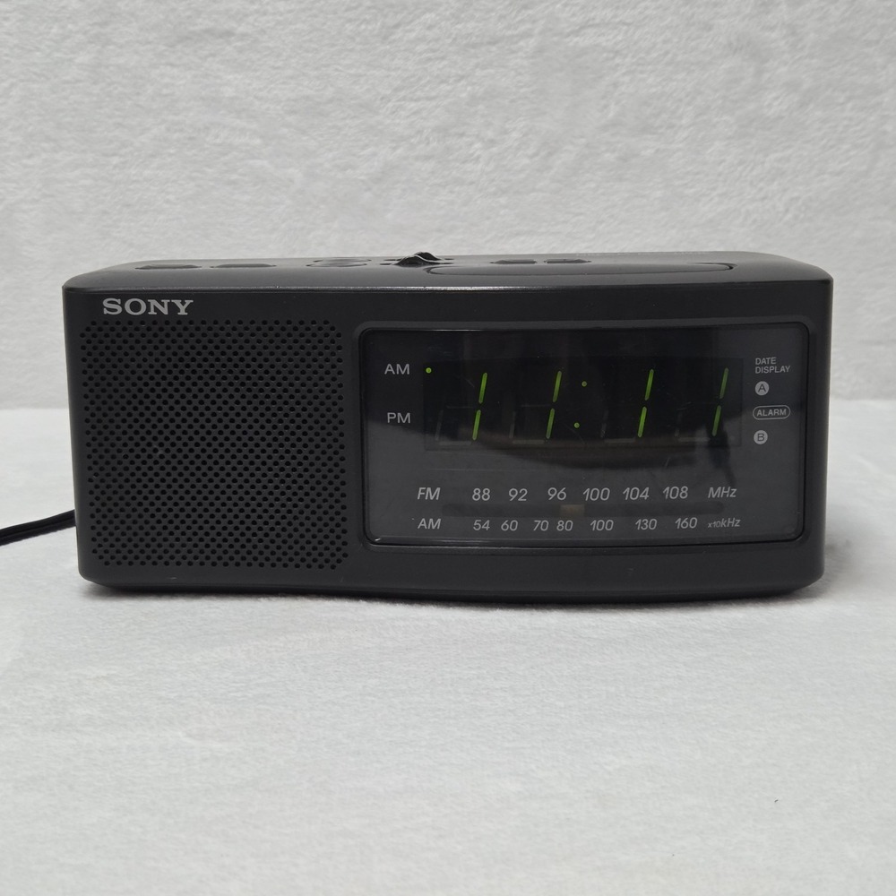 Sony Dream Machine ICF-C740 AM/FM Clock Radio Tested Vintage Clean Dual Alarm